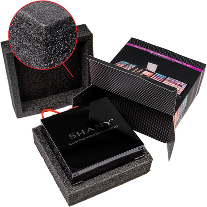 All in One Harmony Makeup Set - Ultimate Color Combination - Eyeshadows, Blush Powder, Lip-Gloss Lipstick, Mini Makeup Brushes, Makeup Applicators, HOLIDAY GIFT IDEA - New Edition